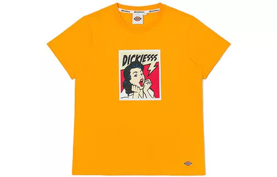 Футболка женская ярко-оранжевая Dickies