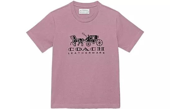 Футболка женская розовая Coach