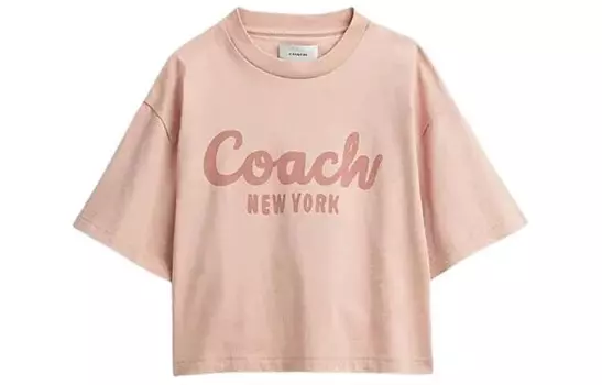 Футболка женская розовая Coach