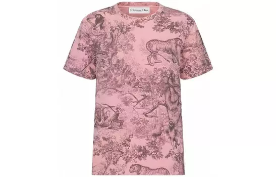Футболка женская розовая Dior