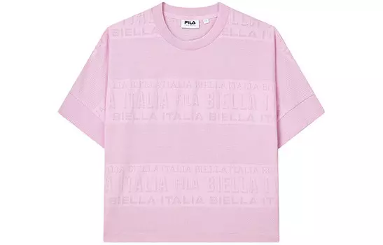 Футболка женская розовая Fila