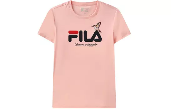 Футболка женская розовая Fila