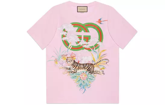 Футболка женская розовая Gucci