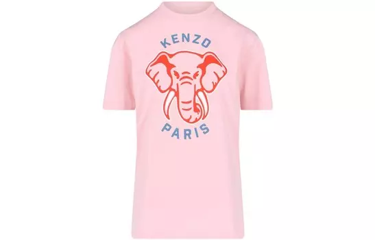 Футболка женская розовая Kenzo