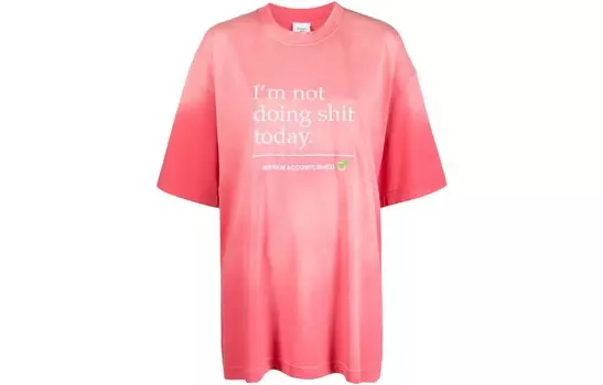 Футболка женская розовая Vetements
