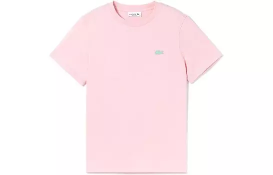 Футболка женская розово-розовая Lacoste
