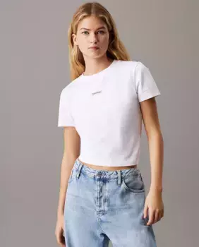 Футболка женская с коротким рукавом Calvin Klein Jeans, белый