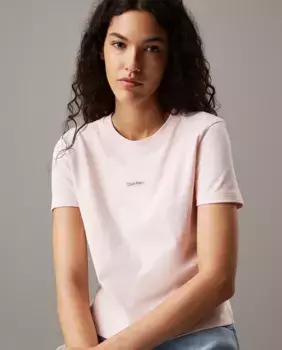 Футболка женская с коротким рукавом Calvin Klein Jeans, светло-розовый