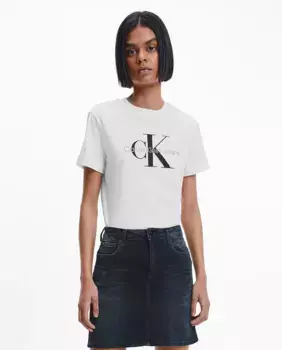 Футболка женская с коротким рукавом Calvin Klein Jeans, белый