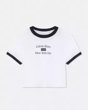 Футболка женская с коротким рукавом Calvin Klein Jeans, белый