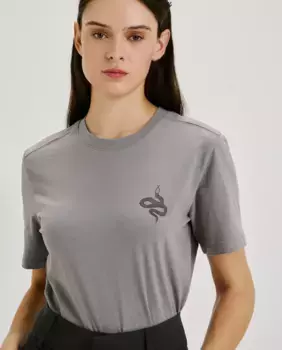 Футболка женская с коротким рукавом Jdy, темно-серый