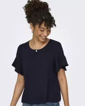 Футболка женская с коротким рукавом Jdy, тёмно-синий