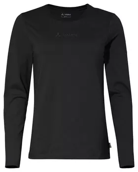 Футболка женская с логотипом ls tshirt Vaude, черный