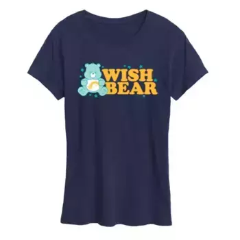 Футболка женская с принтом Care Bears «Медвежонок Желаний» Licensed Character, синий