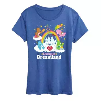 Футболка женская с принтом "Care Bears в стране грез" Licensed Character, синий