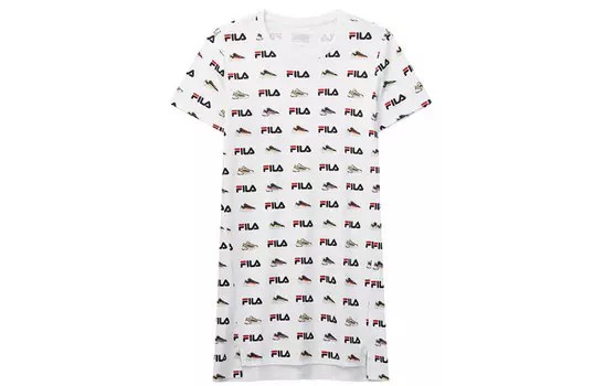 Футболка женская с принтом по всей поверхности Fila