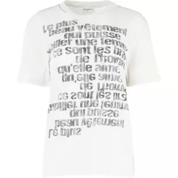 Футболка женская Saint Laurent, белый