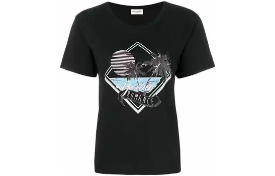 Футболка женская Saint Laurent, черный