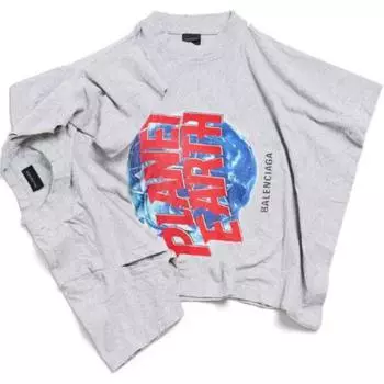Футболка женская серая Balenciaga, серый