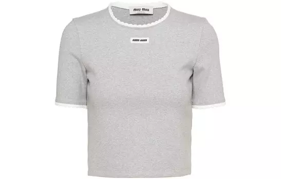 Футболка женская серая Miu Miu