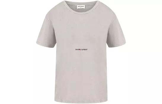Футболка женская серая Saint Laurent