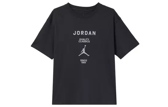 Футболка женская серо-черная/парусно-белая Jordan