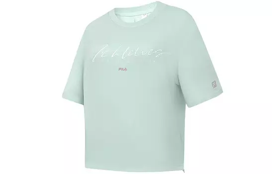 Футболка женская серо-коричневая Fila