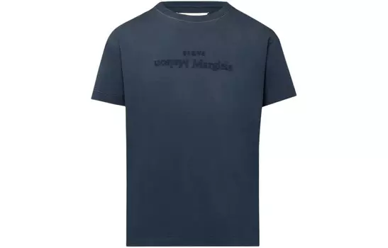 Футболка женская синяя Maison Margiela