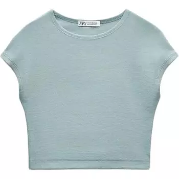 Футболка женская синяя Zara