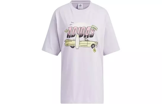 Футболка женская сиреневая Adidas Originals