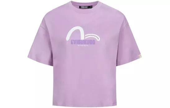 Футболка женская сиреневая Evisu