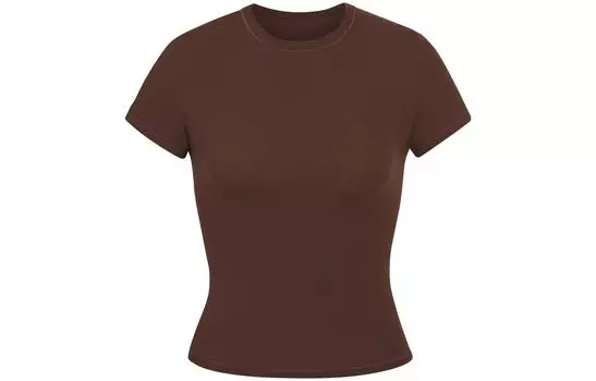 Футболка женская Skims, Skin/CLAY