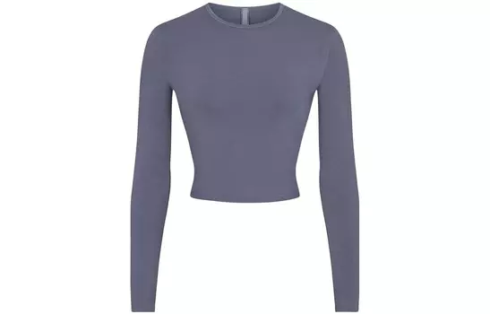 Футболка женская стально-синяя Skims