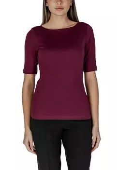 Футболка женская Street One из хлопка и модала, бордовый