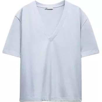 Футболка женская светло-фиолетовая Zara