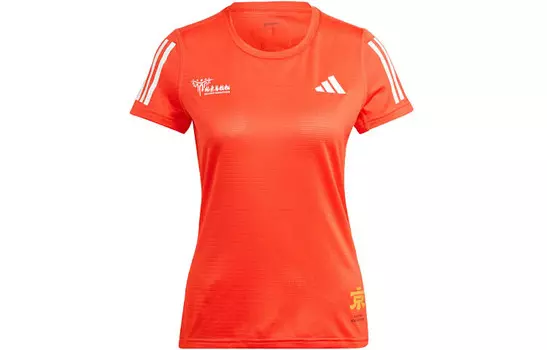 Футболка женская светло-красная Adidas