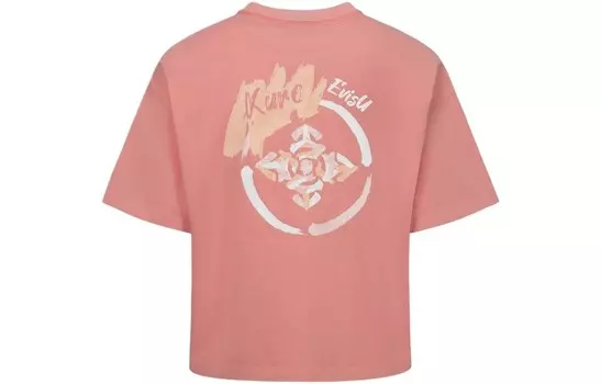 Футболка женская светло-красная Evisu
