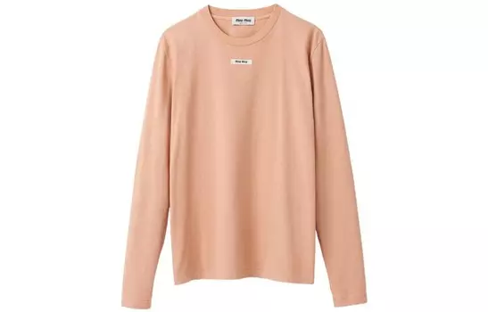 Футболка женская светло-розовая Miu Miu