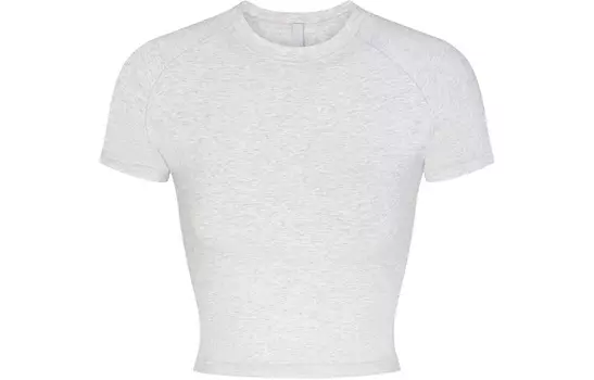 Футболка женская светло-серая Skims