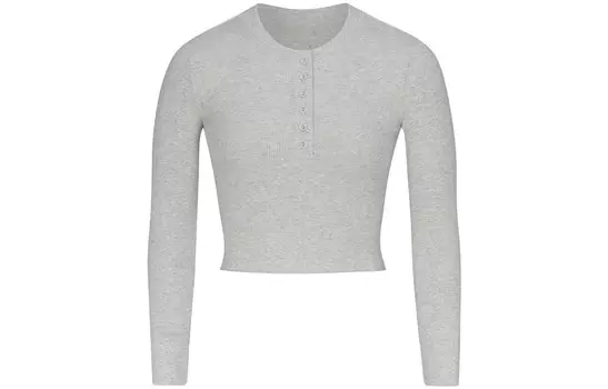 Футболка женская светло-серая Skims