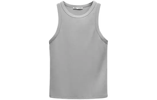 Футболка женская светло-серая Zara