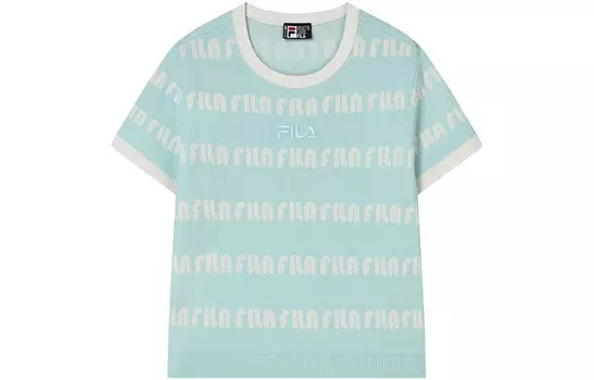 Футболка женская светло-зеленая Fila