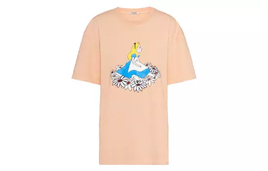 Футболка женская светло-желтая Miu Miu