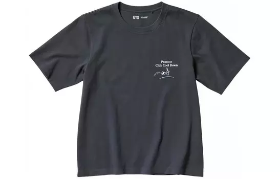 Футболка женская темно-серая Uniqlo
