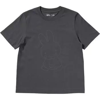 Футболка женская темно-серая Uniqlo