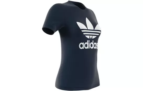 Футболка женская темно-синяя Adidas Originals