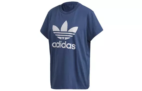 Футболка женская темно-синяя Adidas Originals