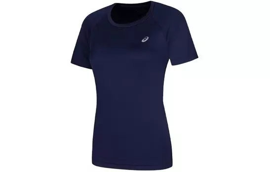 Футболка женская темно-синяя Asics