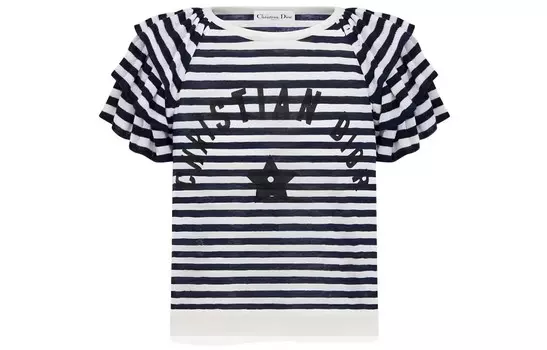 Футболка женская темно-синяя Dior