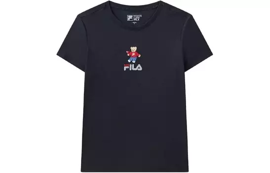 Футболка женская темно-синяя Fila